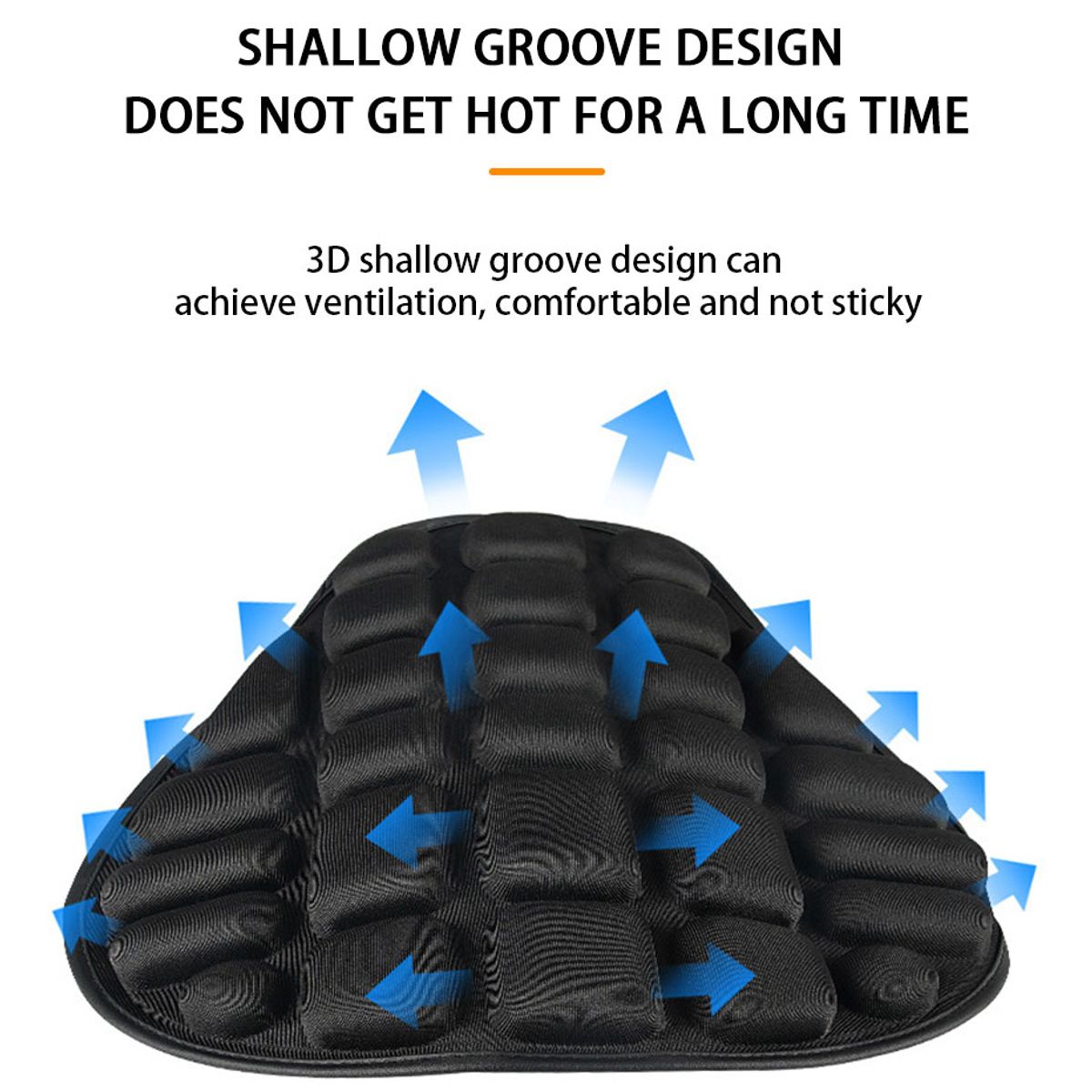 GENERICO - COJIN PARA MOTO ASIENTO TRANSPIRABLE