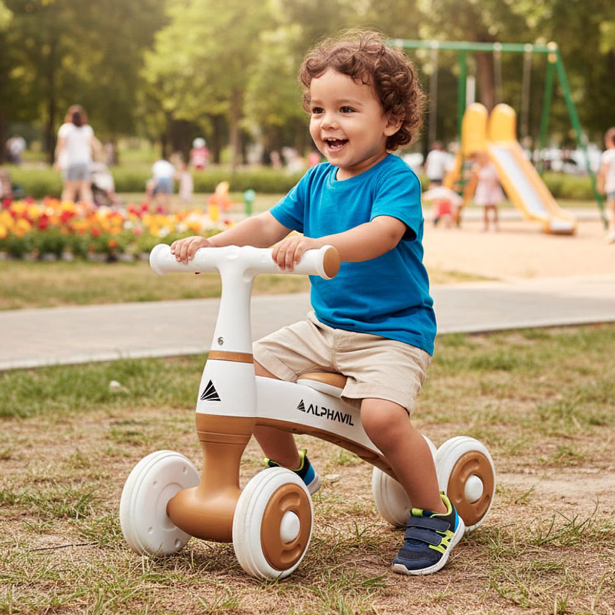 ALPHAVIL - Triciclo de Balance Alphavil TrikiGo Beige