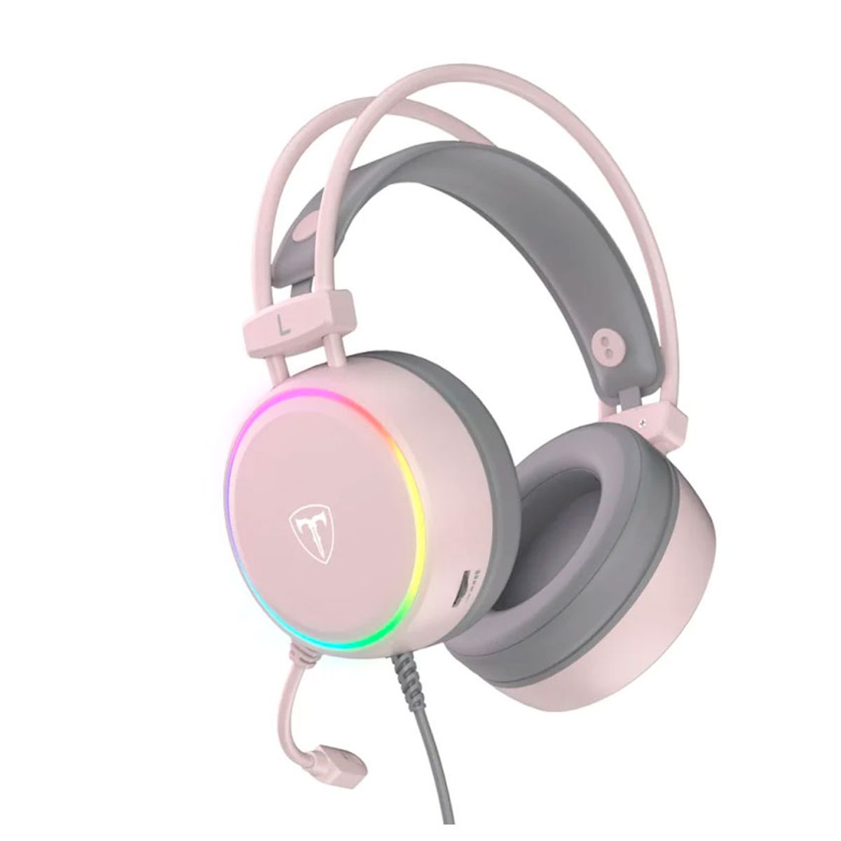 T-DAGGER - Audífonos Gamer T-Dagger SONA Pink T-RGH304P 7.1 USB RGB Rosa