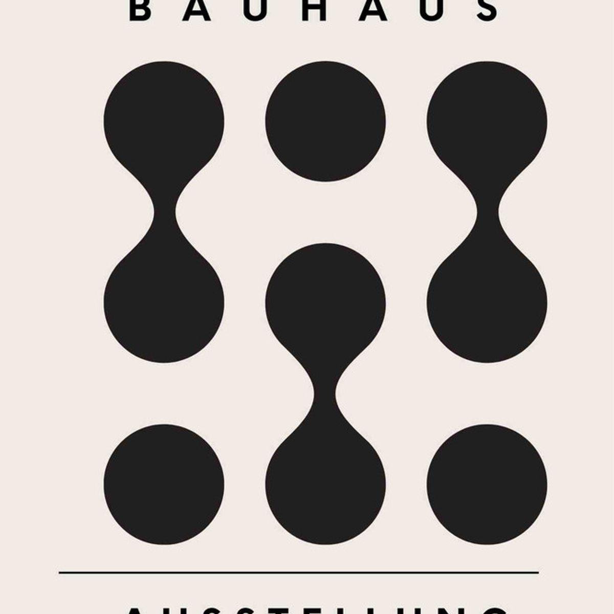 ARTE R LATTE - Artprint BAUHAUS 3 - Cuadro de madera Vintage Moderno con vidrio