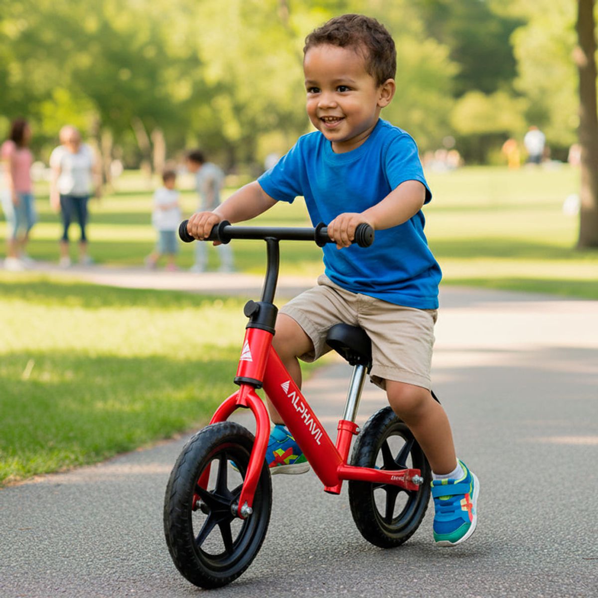 ALPHAVIL - Bicicleta de Balance para Niños Alphavil BX1 Rojo