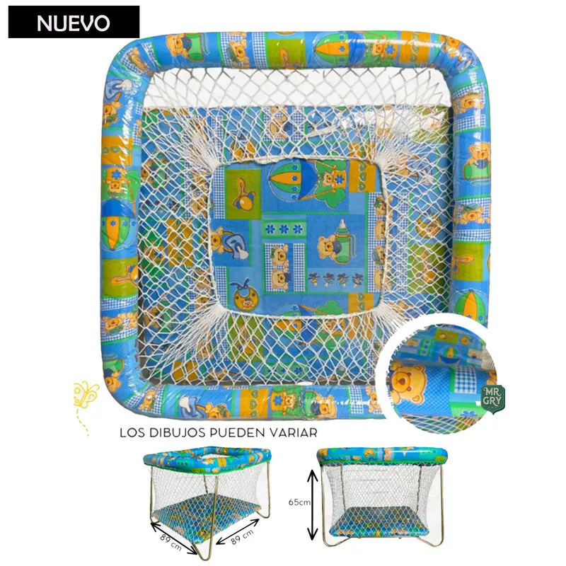 GENERICO - Corral para Bebes Plegable Bramante Celeste