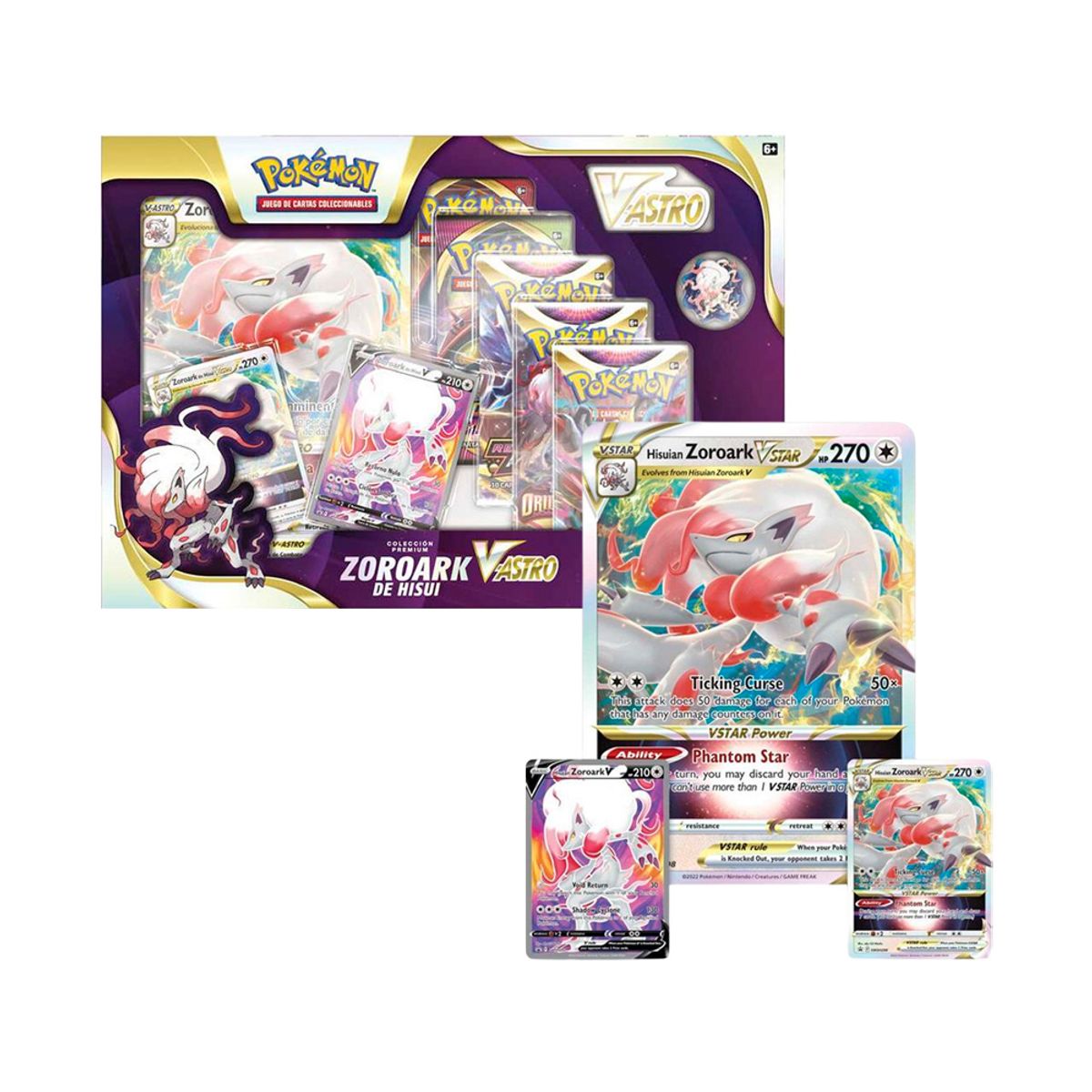 POKEMON - Pokemon TCG Hisuian Zoroark V ASTRO Español