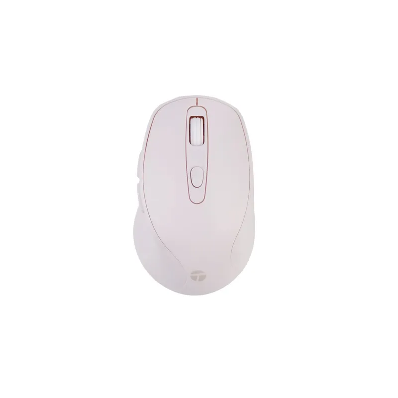 TEROS - Mouse inalámbrico TEROS TE-1234S 2.4GHz 6 botones USB rosado
