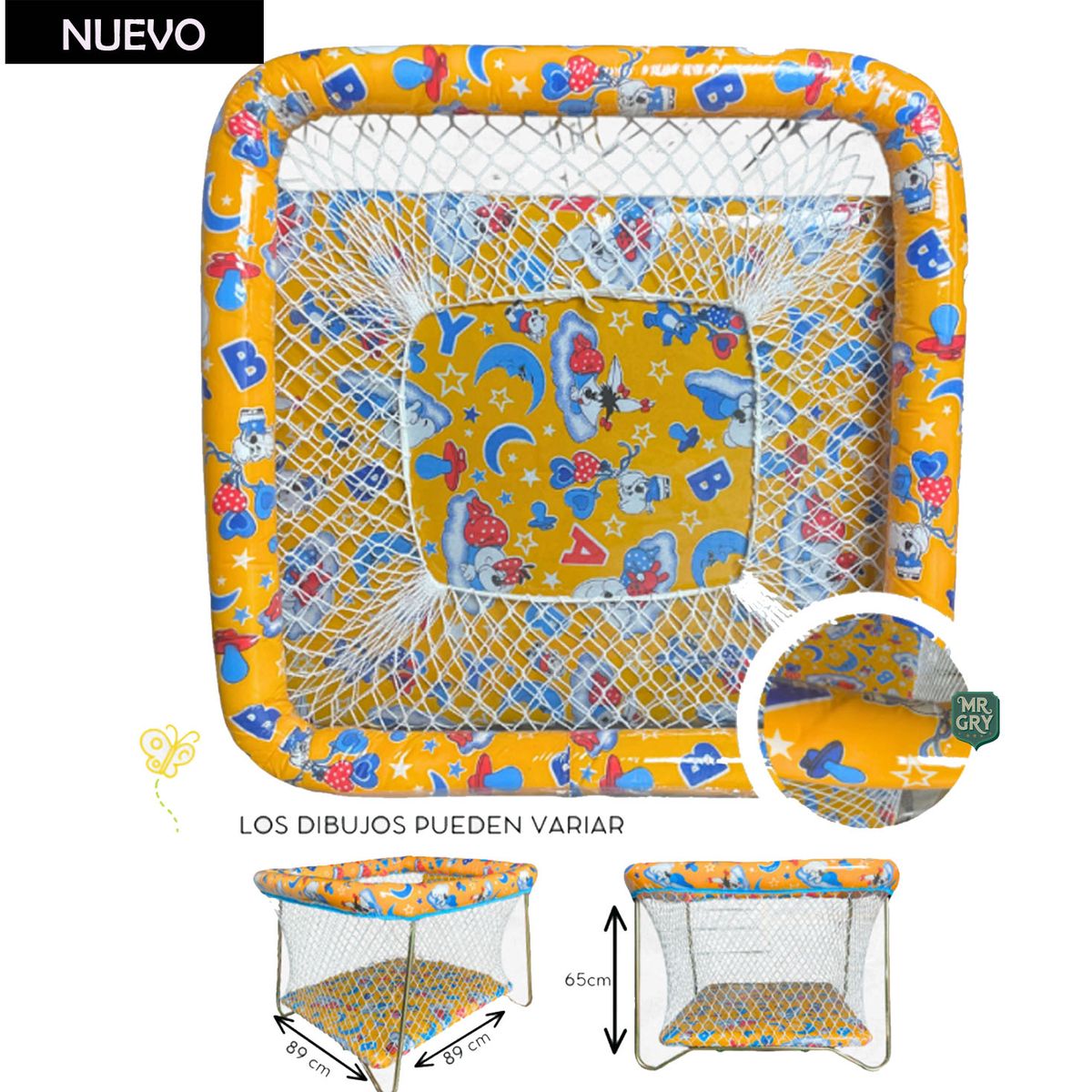 GENERICO - Corral para Bebes Plegable Bramante Amarillo