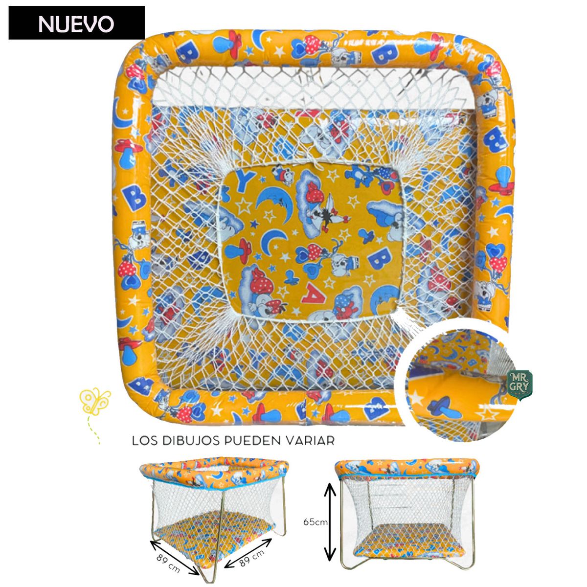 GENERICO - Corral para Bebes Plegable Bramante Amarillo