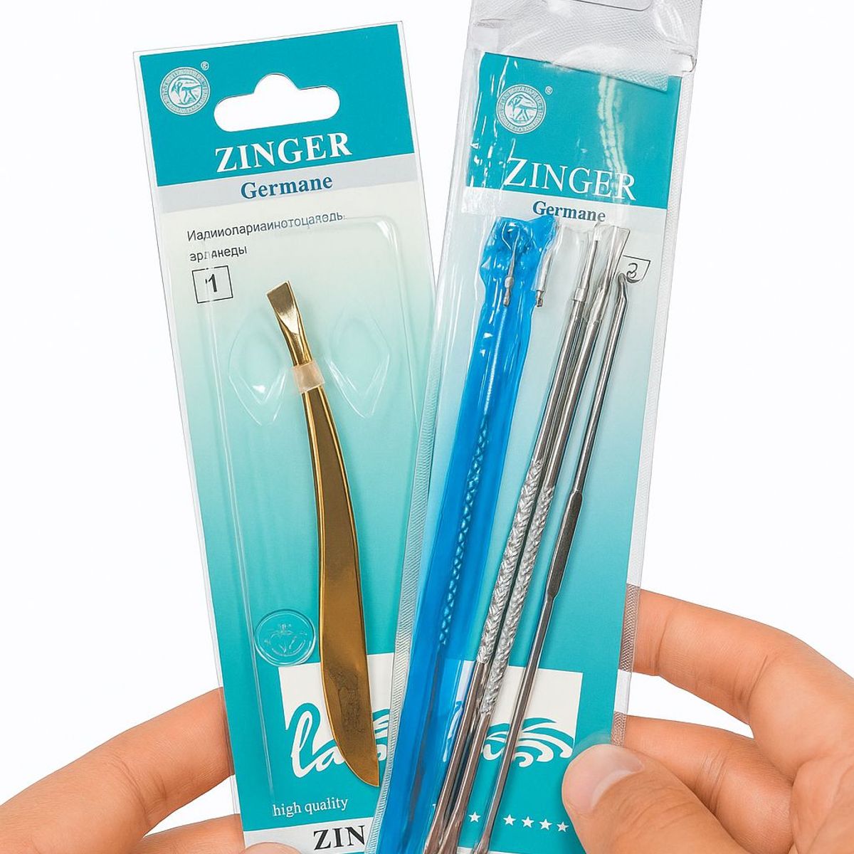 GENERICO - Zinger Set Quita Granos + Pinza Dorada