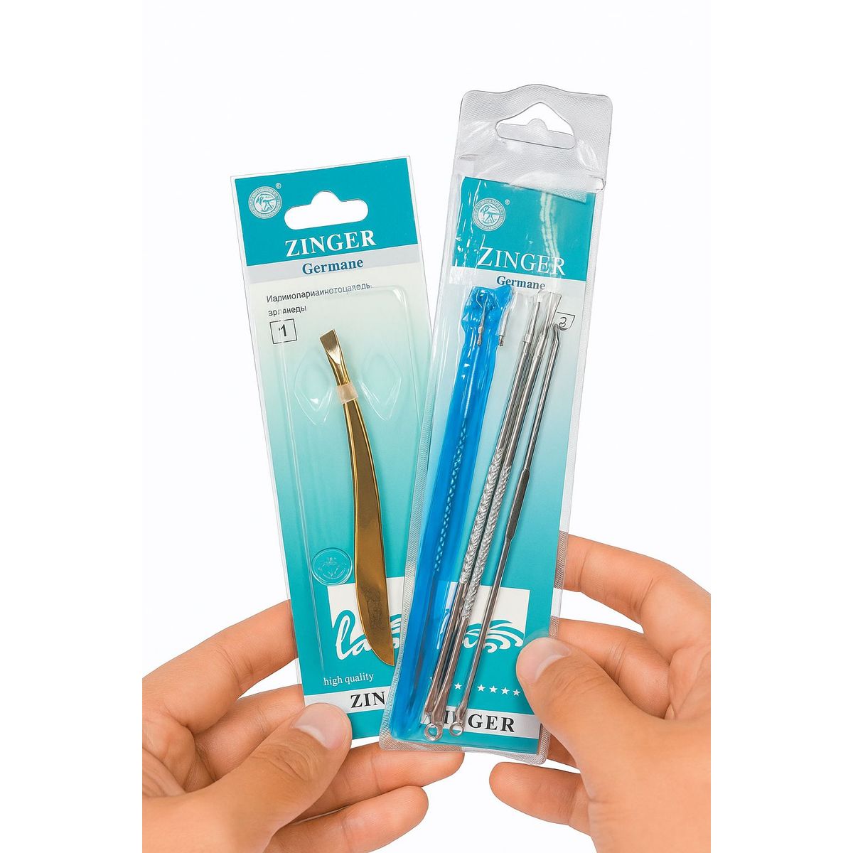 GENERICO - Zinger Set Quita Granos + Pinza Dorada