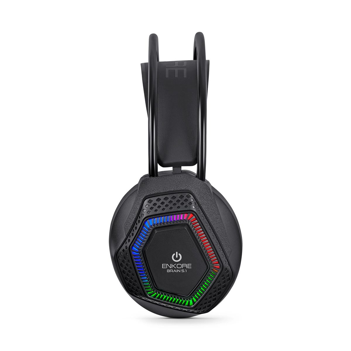 ENKORE - Auricular Gamer Rainbow LED Alámbrico Enkore Brain 5.1 - EKHG 1009U