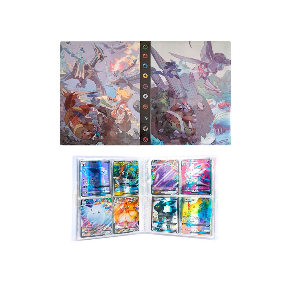 GENERICO - Folder 4 Bolsillos 240 Cartas Palkia Dialga