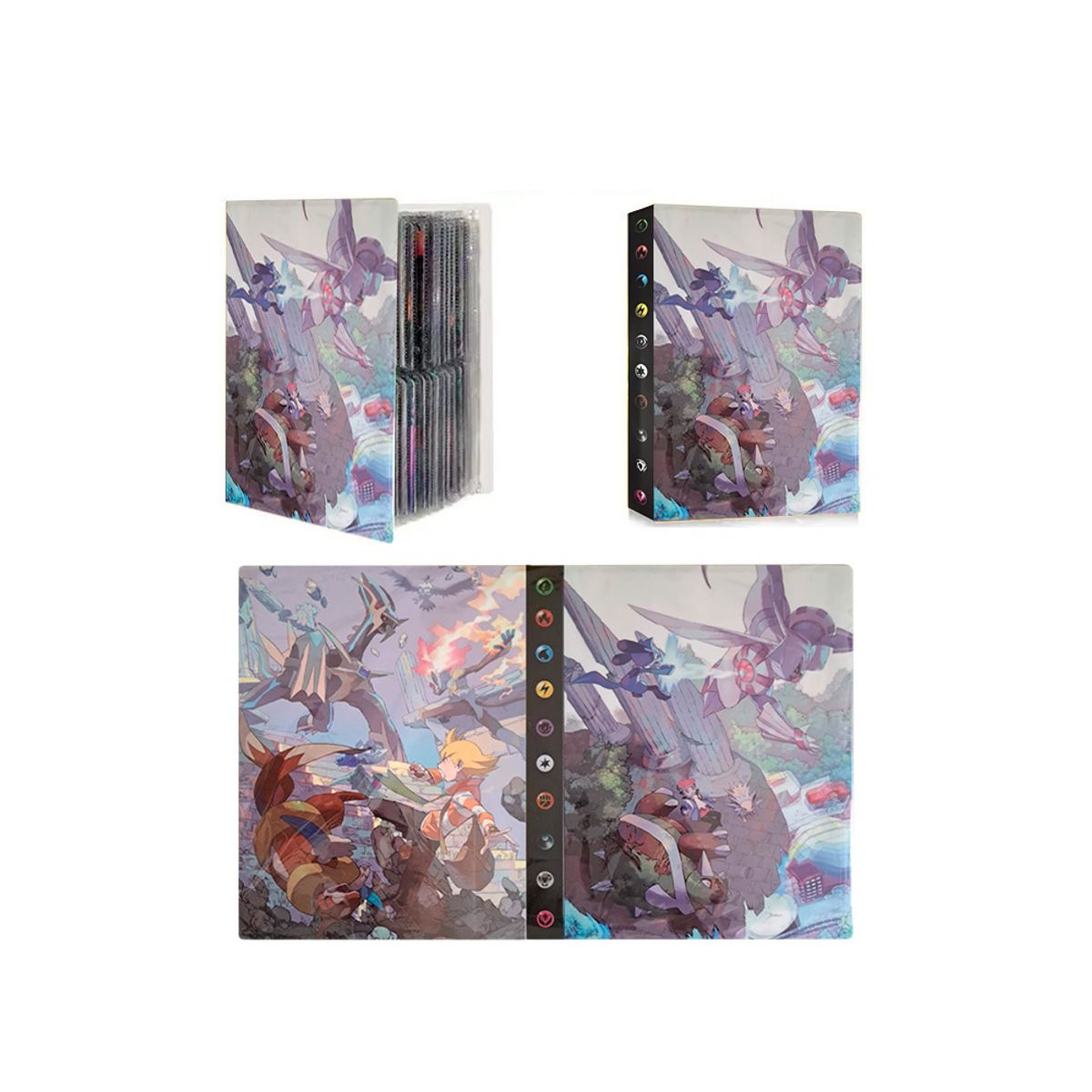 GENERICO - Folder 4 Bolsillos 240 Cartas Palkia Dialga