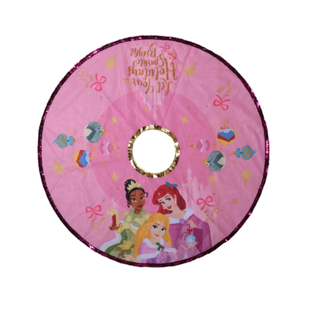 PANORAMA HOGAR - Falda de Árbol Navideño Panadecor Princesas Poliéster 108CM