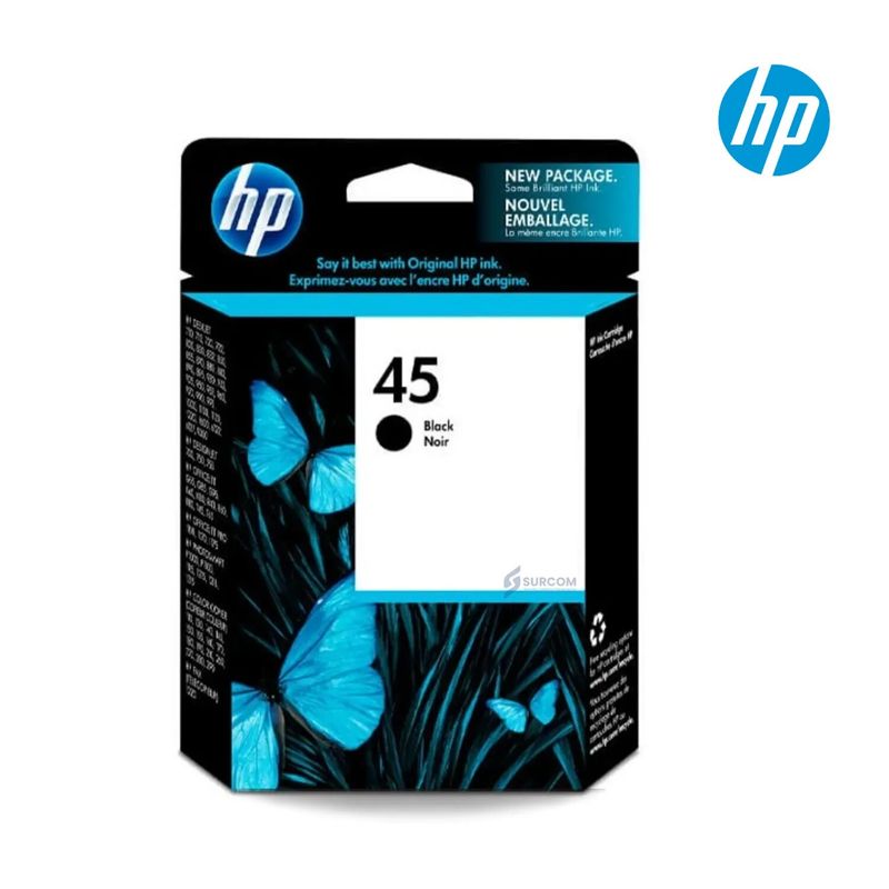 HP - CARTUCHO DE TINTA HP 45 NEGRO (51645AL)