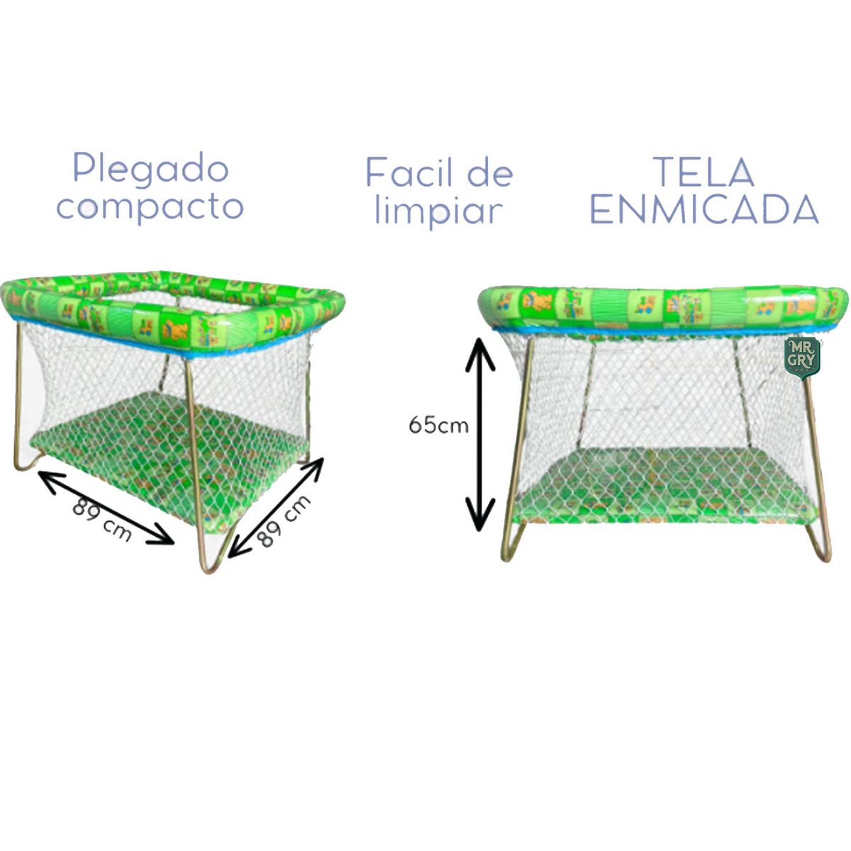 GENERICO - Corral para Bebes Plegable Bramante Verde