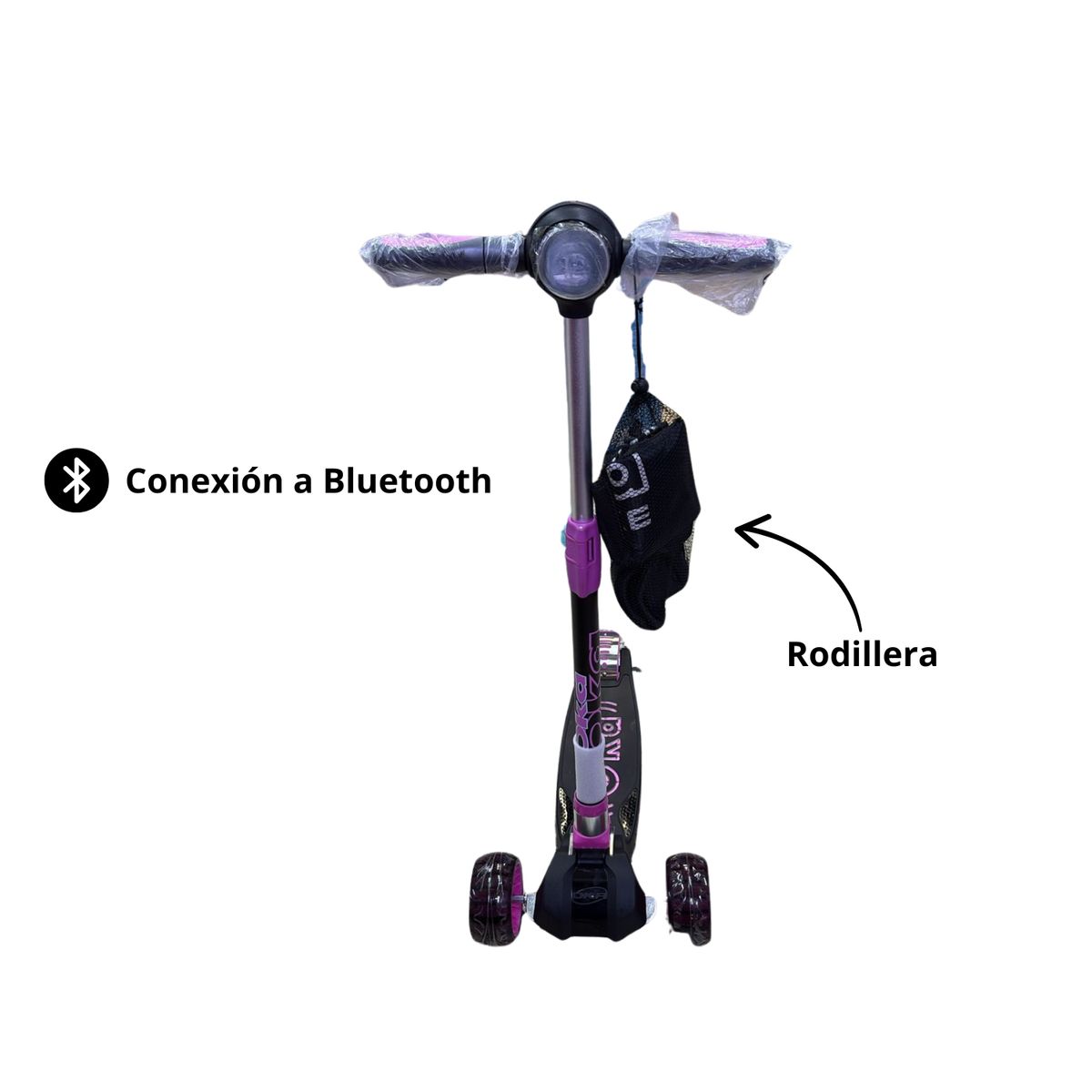 OKA - SCOOTER MAXI OKA - COLOR ROSA CON BLUETOOTH