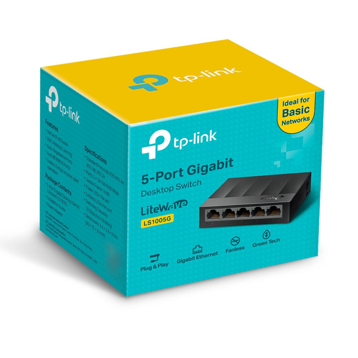 TP LINK - Switch 5 Puertos Gigabit Ls1005g Tp-link