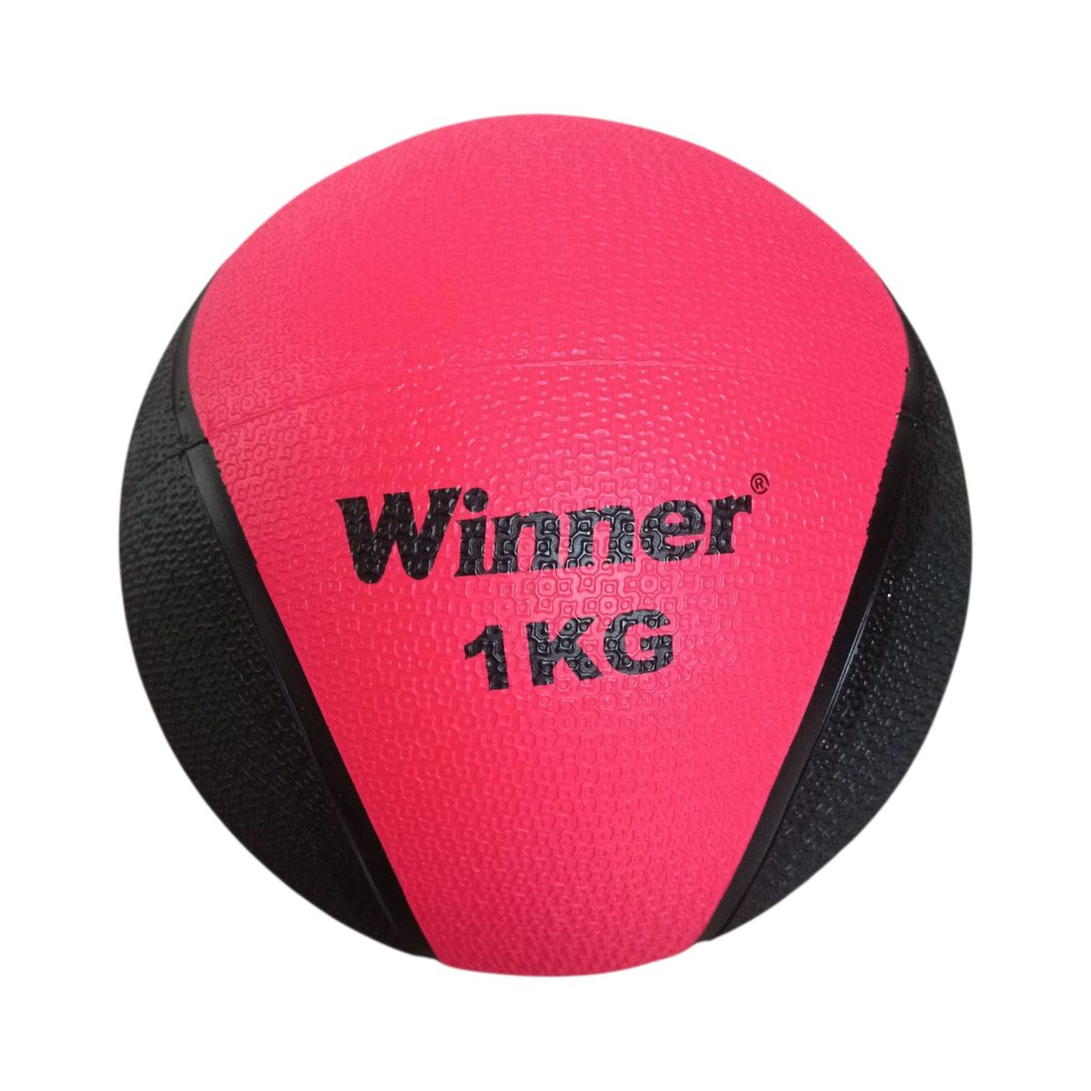 WINNER - Pelota O Balón Medicinal 1 Kg Con Rebote Funcional Rojo