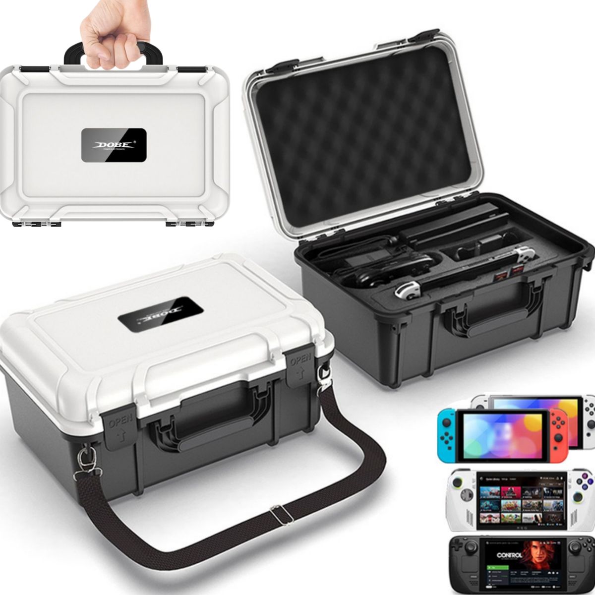 DOBE - Case Funda de Almacenamiento para Switch 2 rog ally steam deck