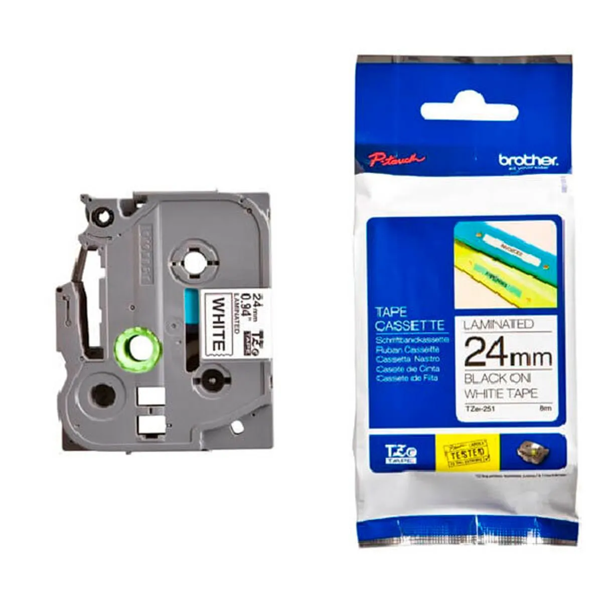 BROTHER - CINTA BROTHER TZE-251 NEGRO 24MM