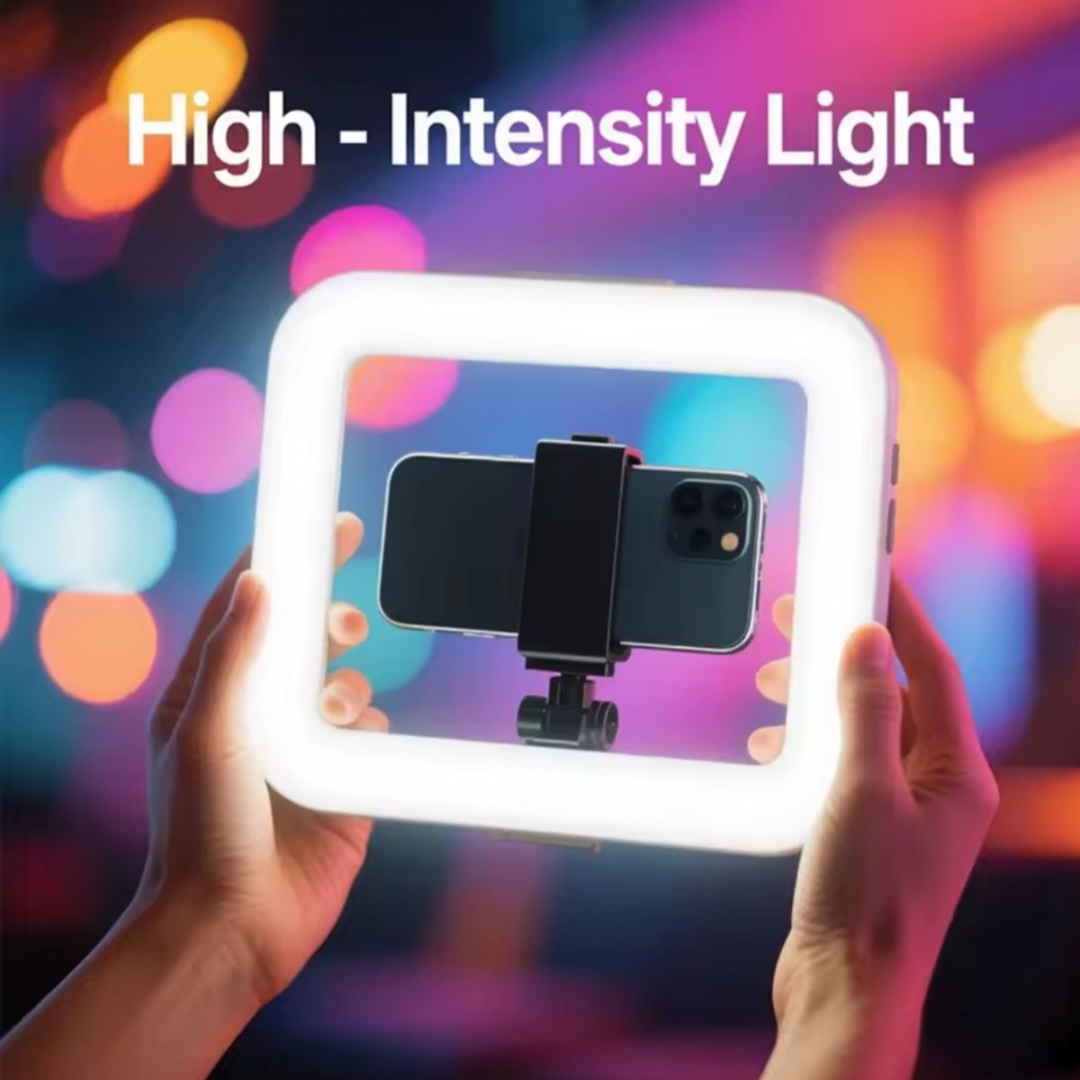 GENERICO - LUZ LED RECTANGULO ESTABILIZADOR DE GRABACION CELULAR CÁMARAS