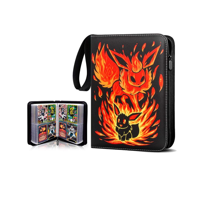 GENERICO - Folder 4 Pocket 400 Cartas Eevee Flareon