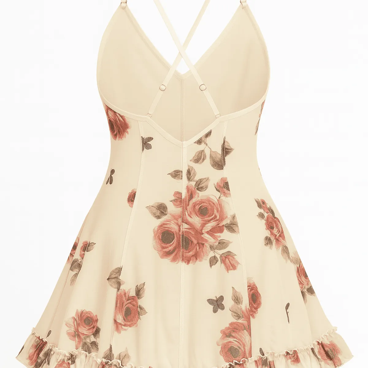 GENERICO - Babydoll de Lencería Floral Sexy Mujer  Encaje Transparente