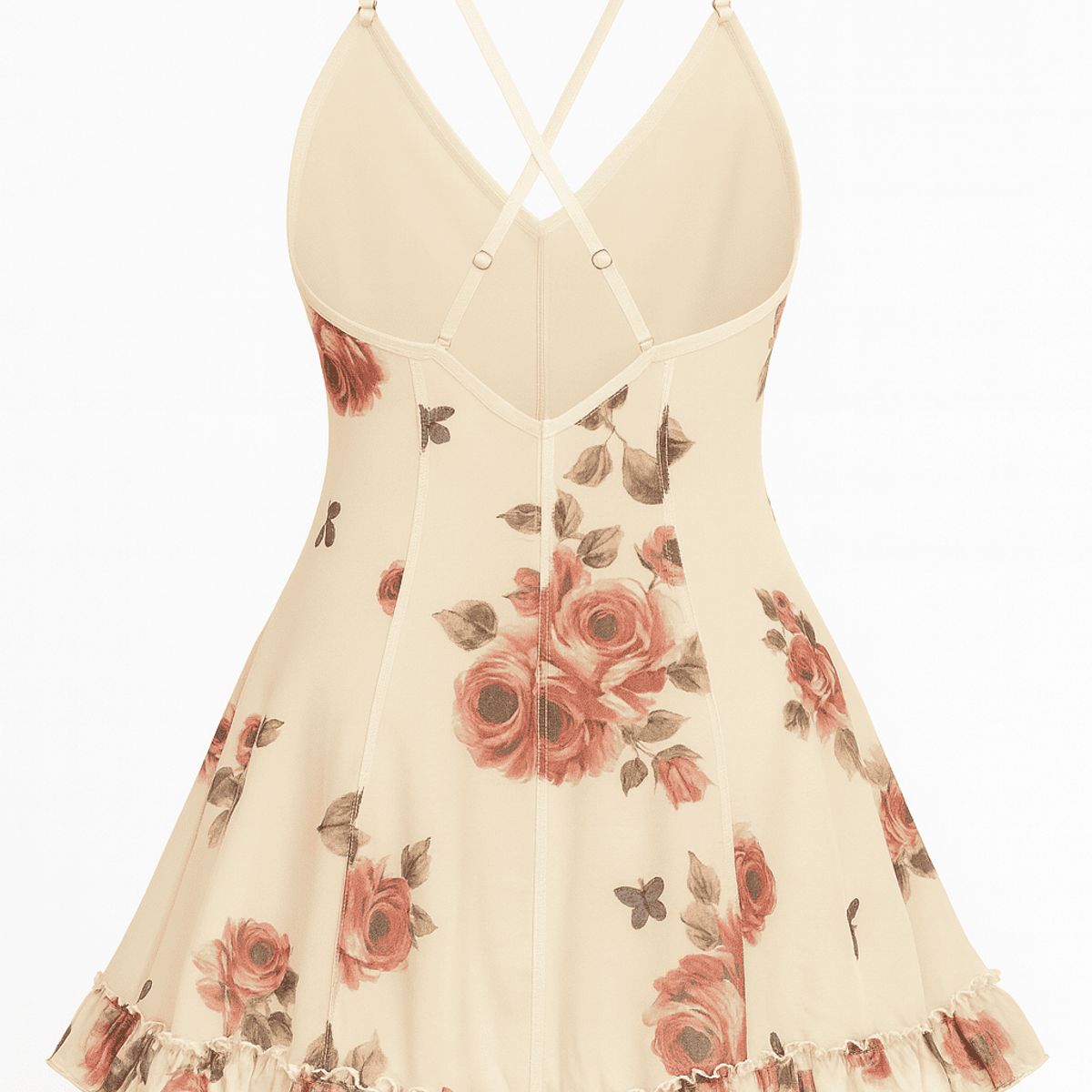GENERICO - Babydoll de Lencería Floral Sexy Mujer  Encaje Transparente