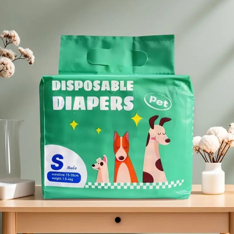 GENERICO - PAÑALES DESECHABLES PARA PERROS MACHOS - TALLA S