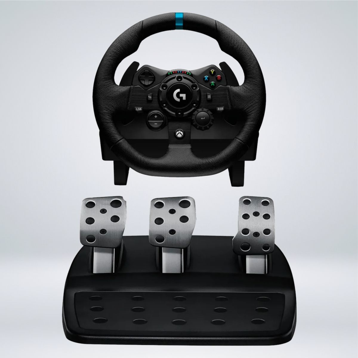 LOGITECH - TIMON CON PEDAL LOGITECH G923 TRUEFORCE Xbox Series X-S Xbox One  Playstation  PC