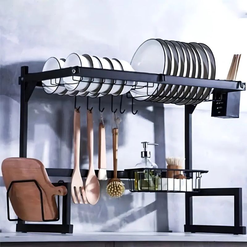 GENERICO - Escurridor Organizador de Platos de Cocina 65x52x32cm