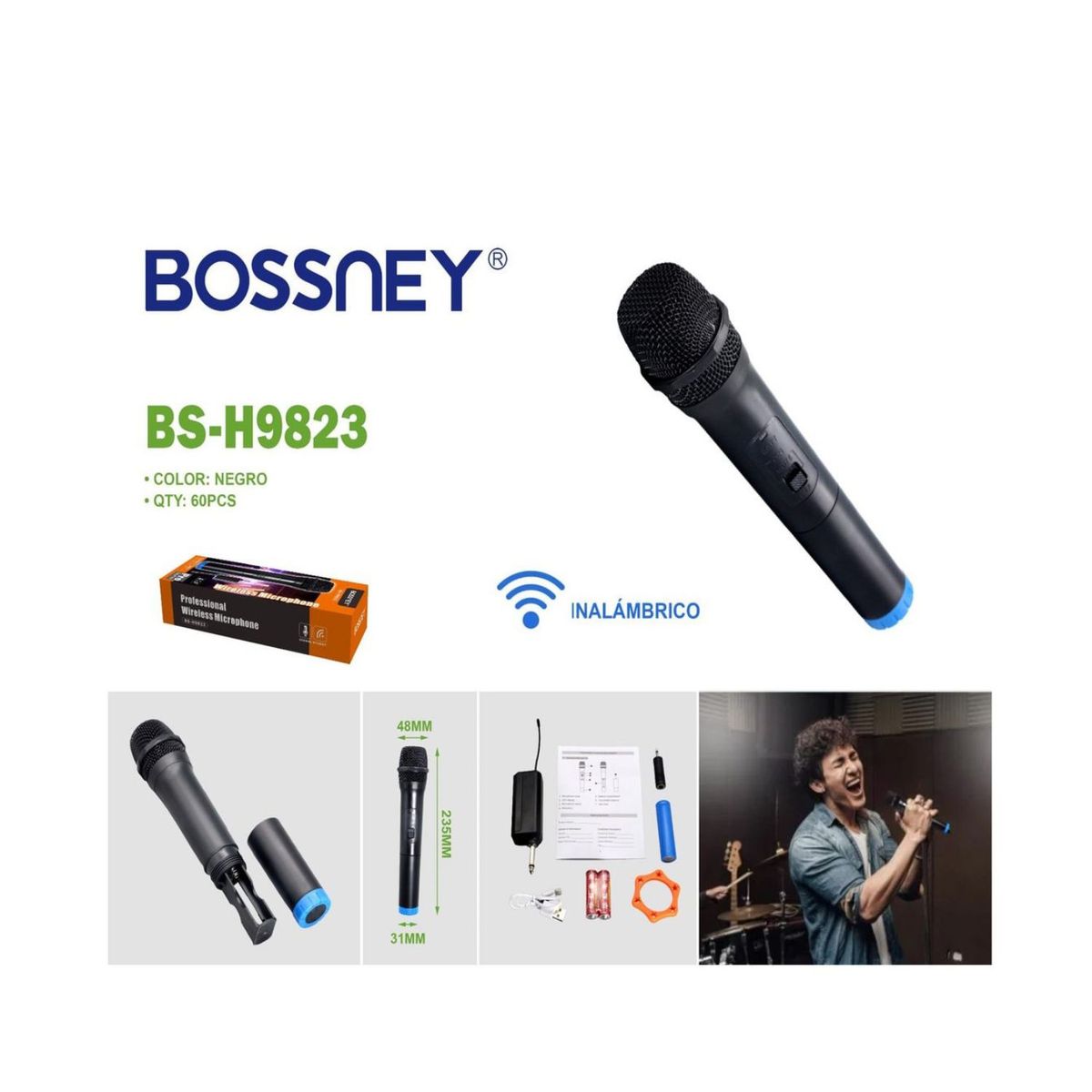 OEM - Micrófono Inalámbrico Profesional Universal