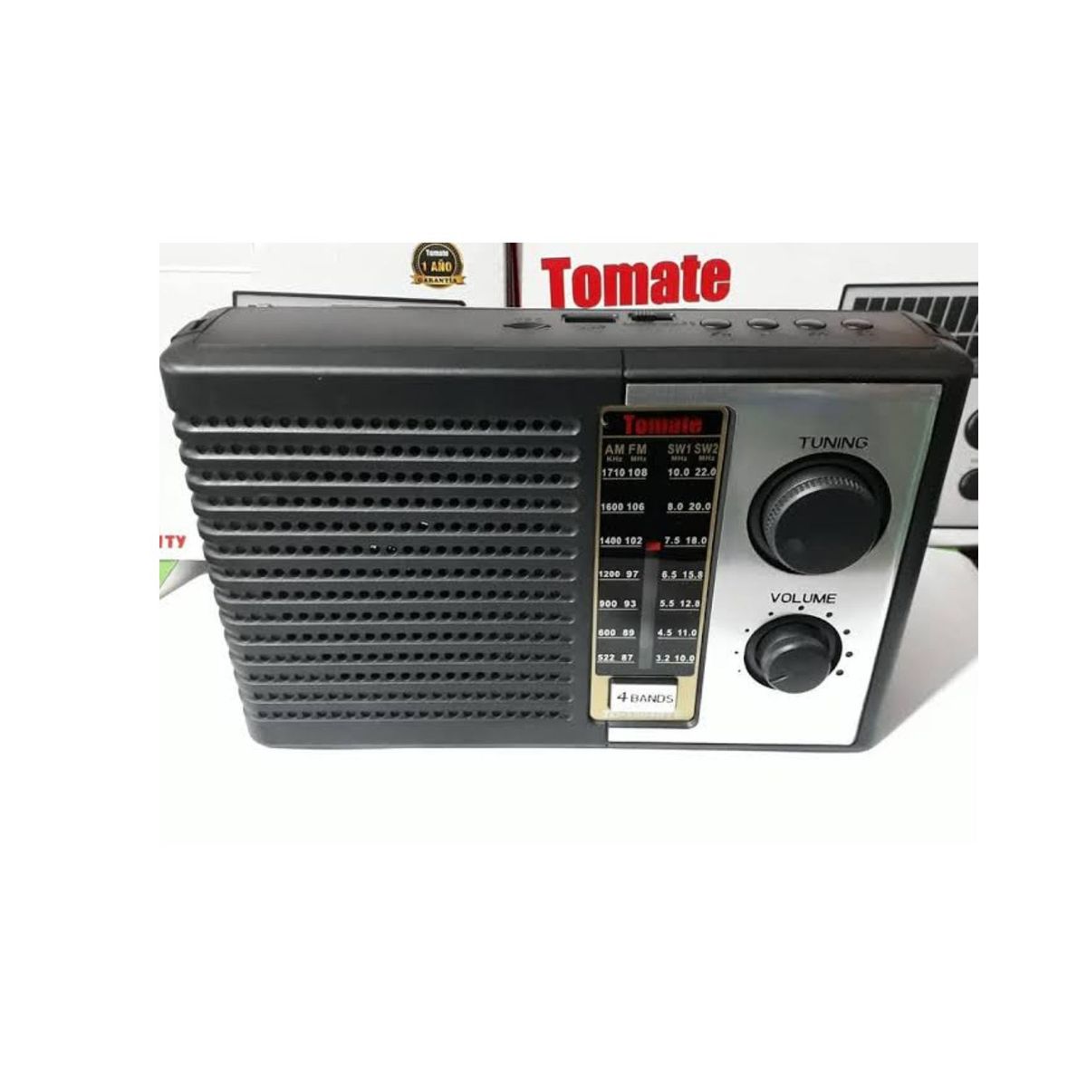 OEM - Radio Tomate Portátil Bluetooth Con Panel Solar