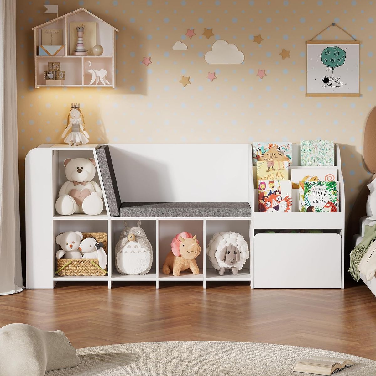 GENERICO - Estante Con Asiento Infantil Renata Amore Home