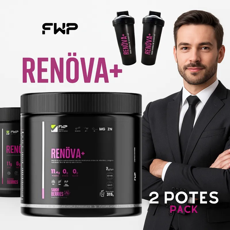 GENERICO - COLAGENO RENOVA + CON PEPTIDOS ACTIVOS 2 POTES DE 315GR