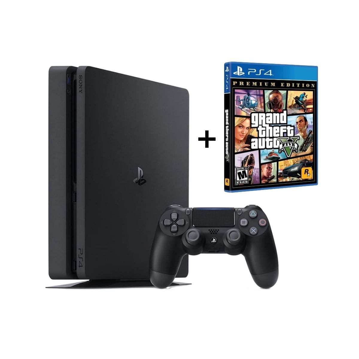 SONY - Consola PS4 SLIM 1TB Reacondicionada + GTA V