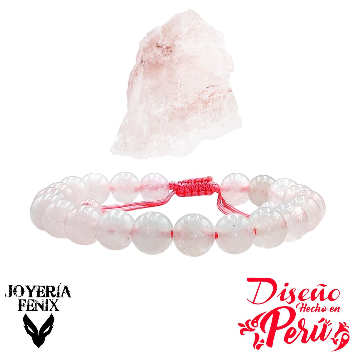 JOYERIA FENIX - Pulsera Piedras Naturales Ajustable 8mm - Joyería Fenix