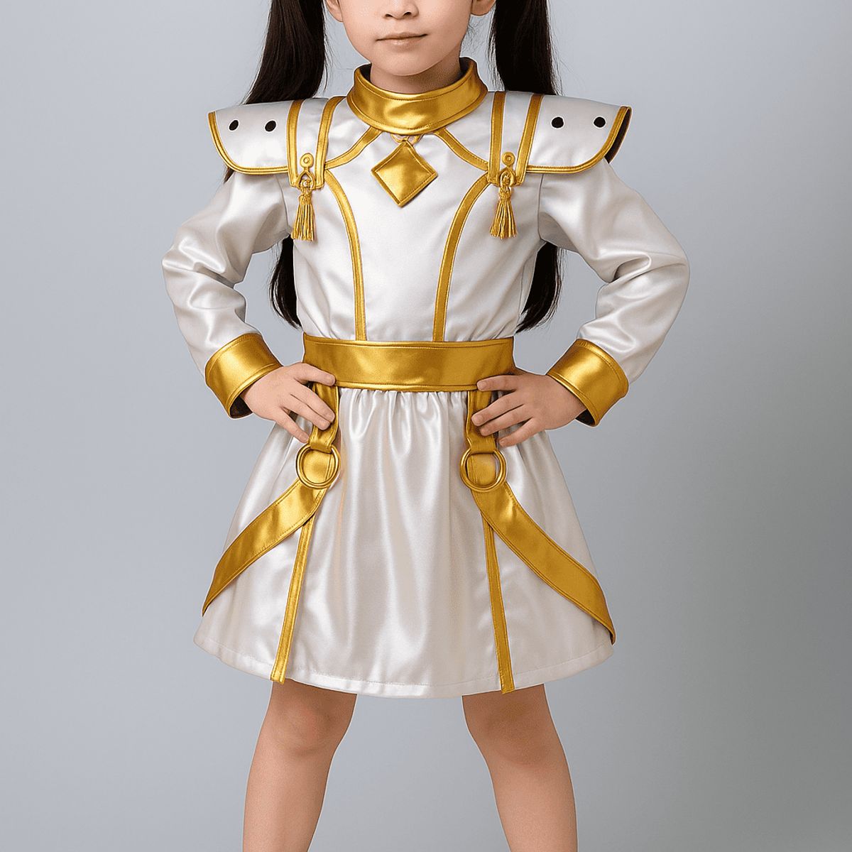 GENERICO - DISFRAZ K-POP ZOEY WHITE GUERRERAS KPOP PARA NIÑAS