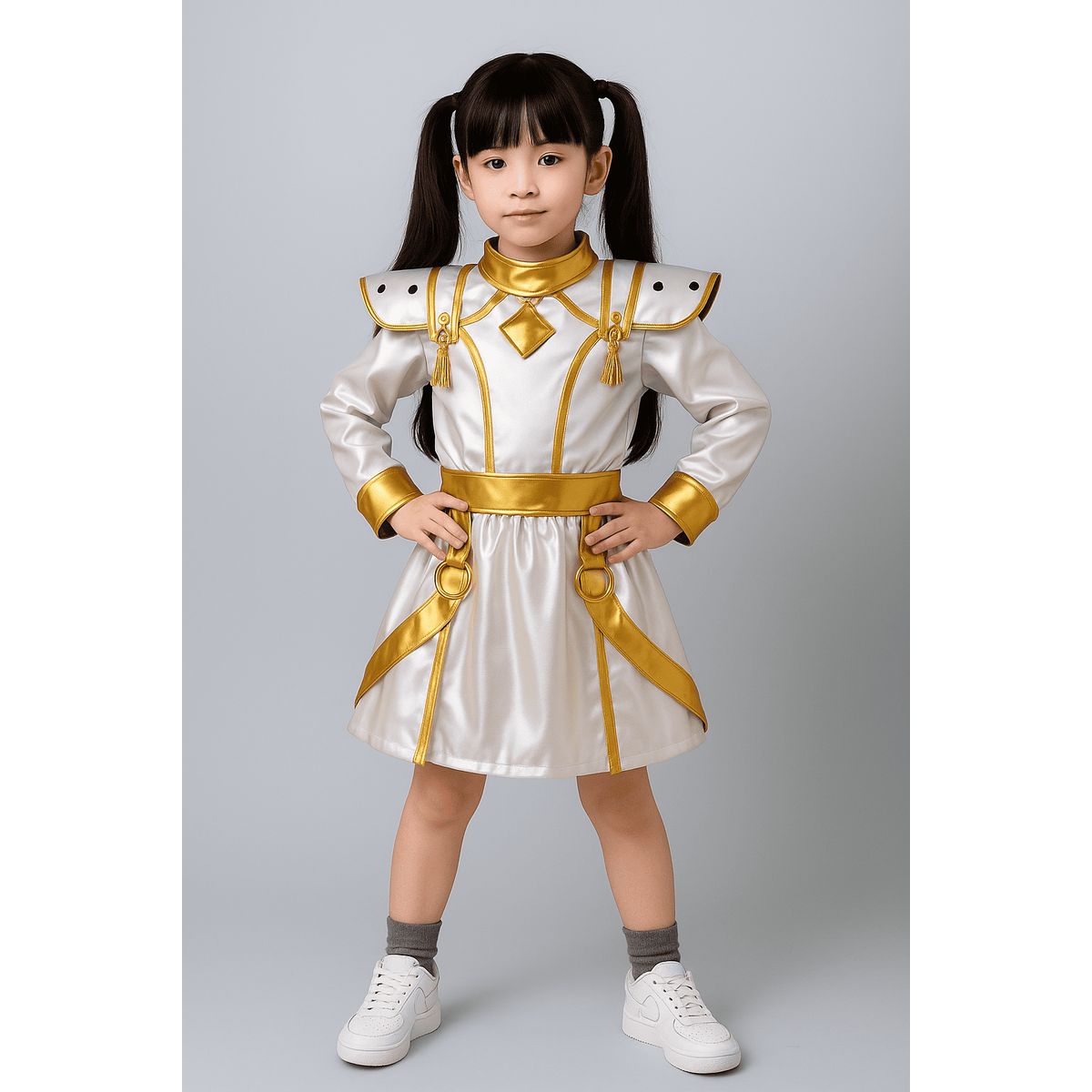 GENERICO - DISFRAZ K-POP ZOEY WHITE GUERRERAS KPOP PARA NIÑAS