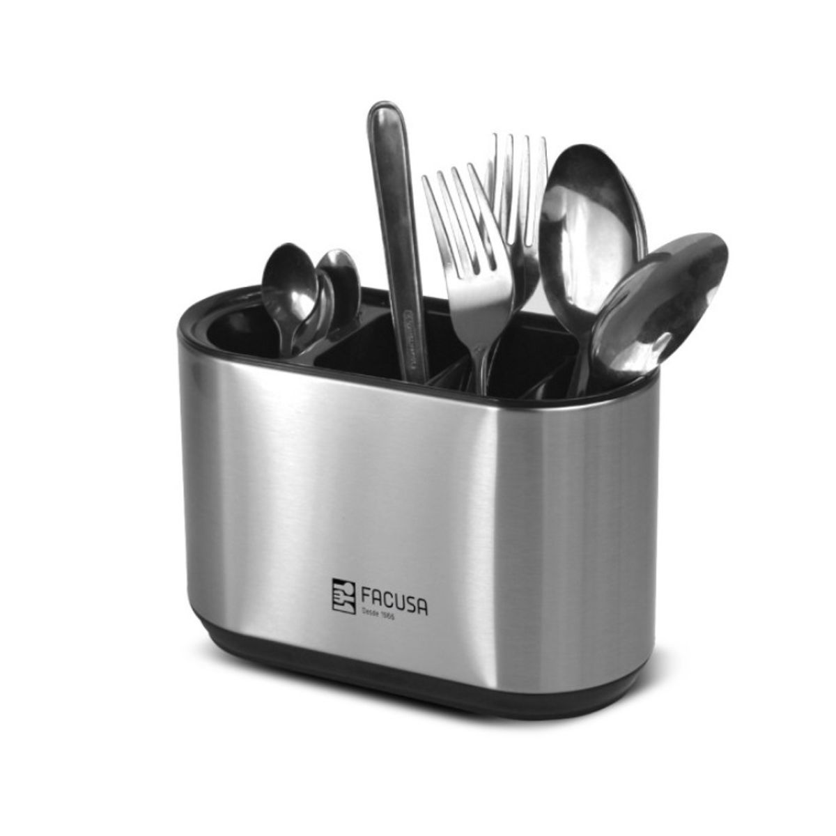 PREMIUM - Porta Cubiertos Para Mesa Facusa De Acero Original