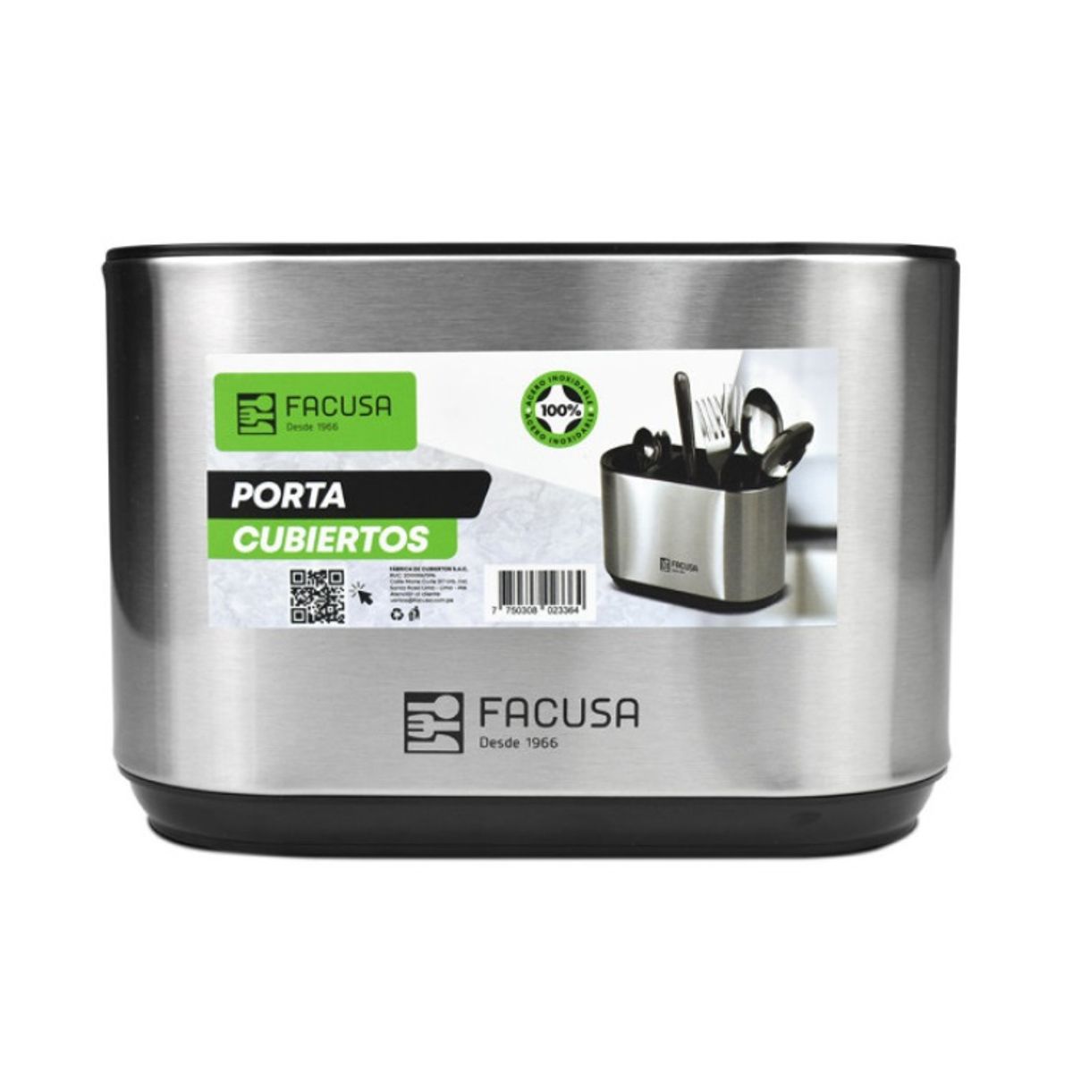 PREMIUM - Porta Cubiertos Para Mesa Facusa De Acero Original