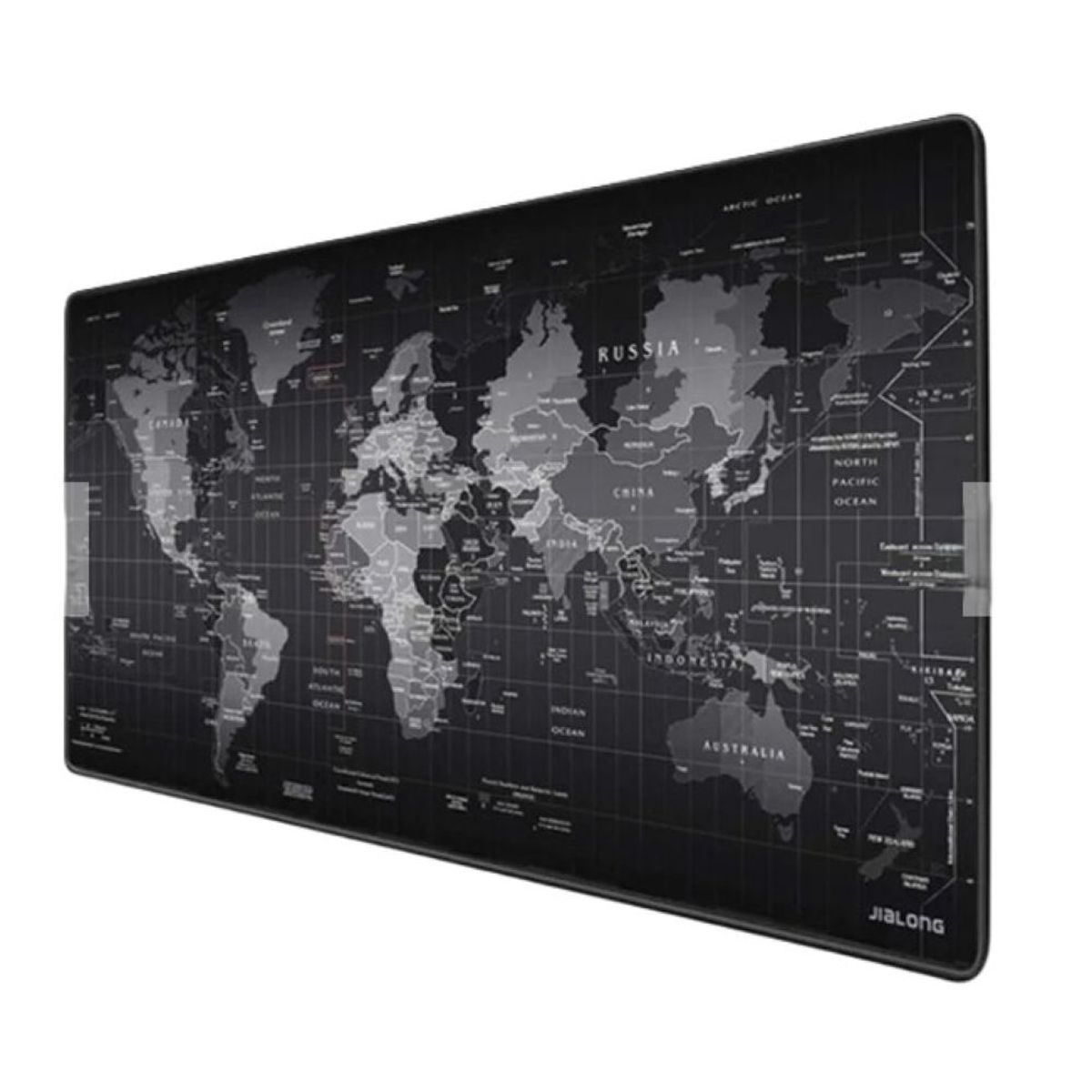 SEISA - Mouse pad base  Escritorio Extra Largo 30x80cm Computador Mapa gris