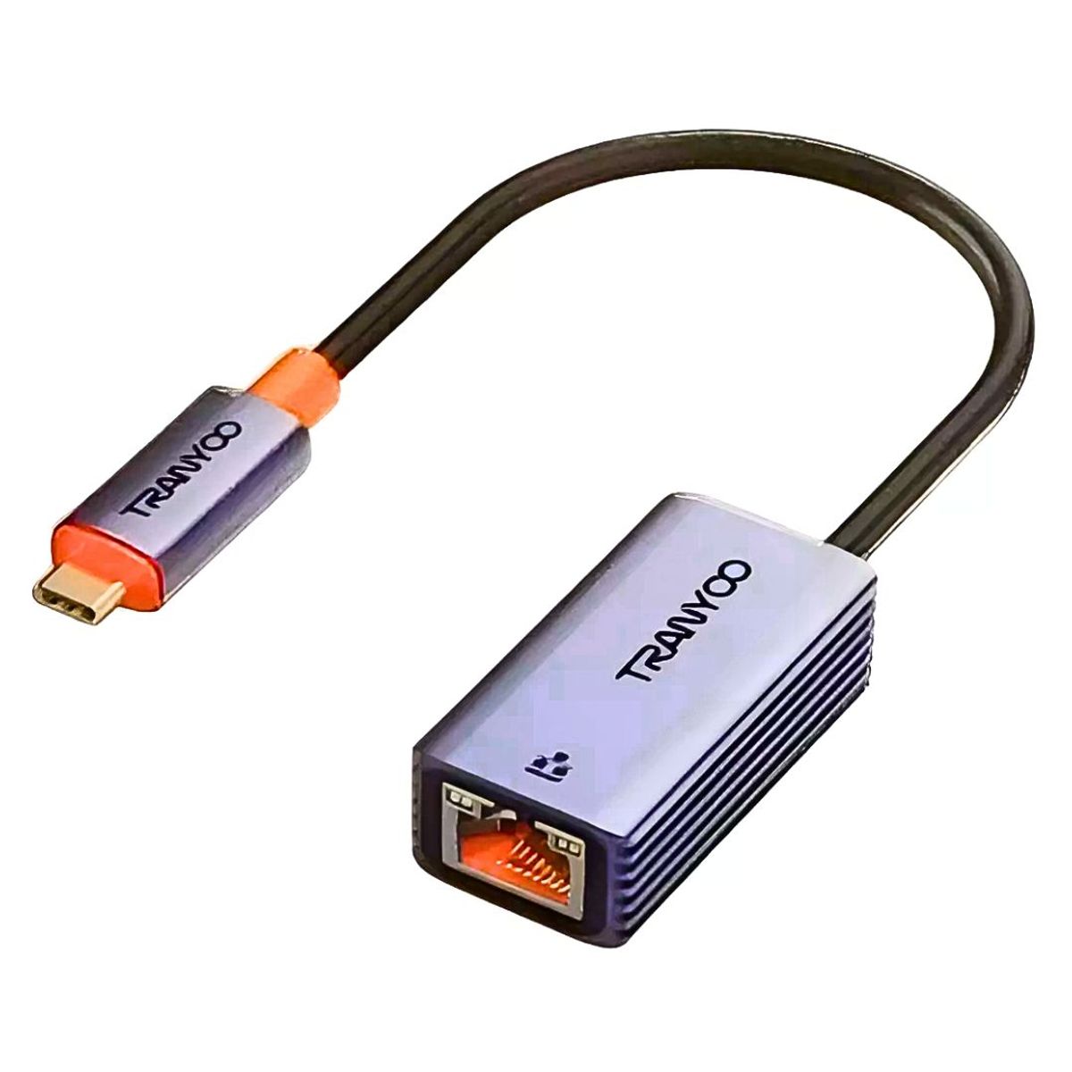 TRANYOO - Adaptador Tipo-C a Ethernet RJ45 Gigabit 1000Mbps Aluminio