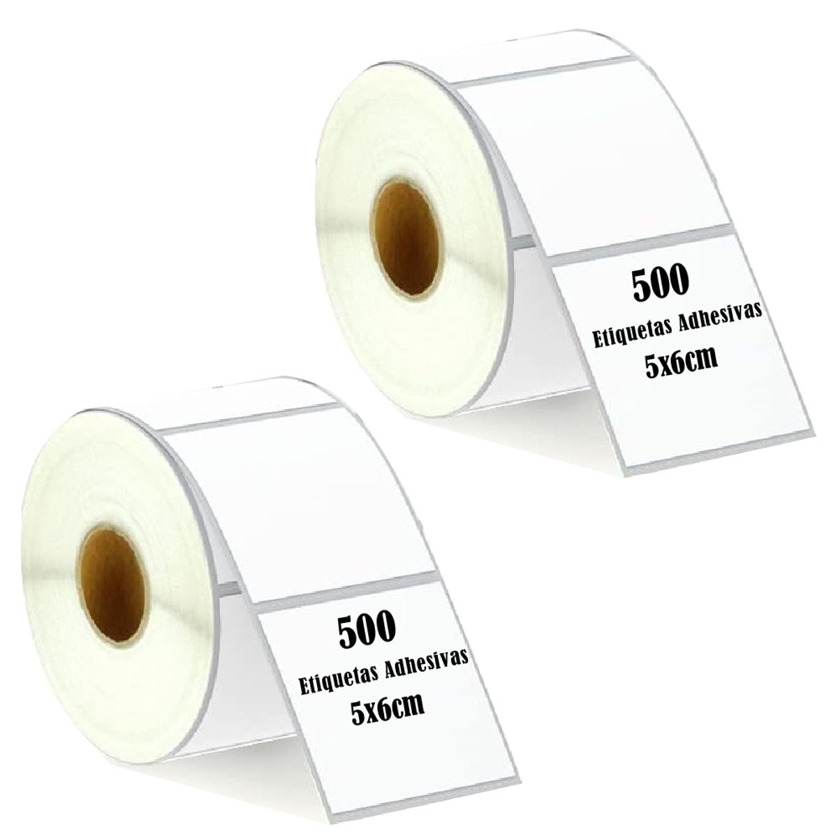 GENERICO - Etiqueta Termica Adhesiva  5x6cm Pack 2 Rollos