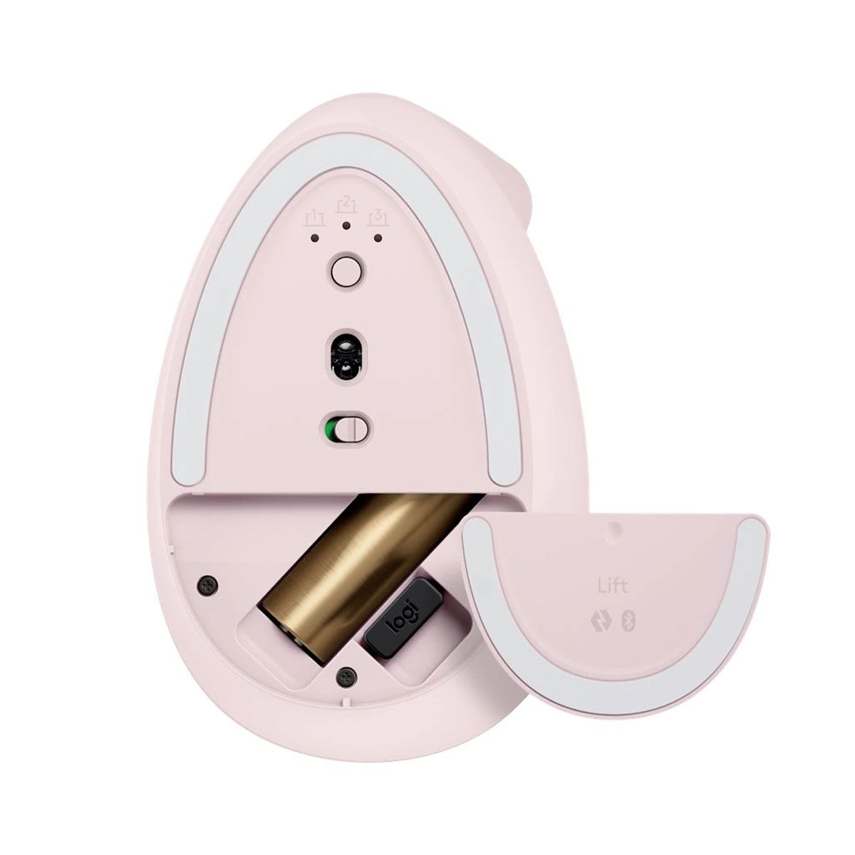 LOGITECH - MOUSE LOGITECH LIFT VERTICAL WIRELESS BT ROSADO
