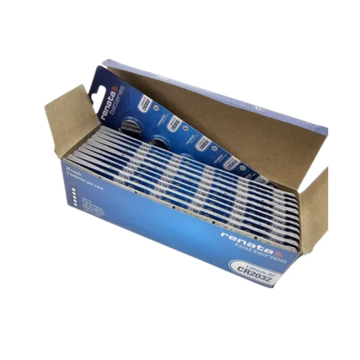 RENATA - CAJA DE PILAS RENATA CR2032 DE 100 UNIDADES