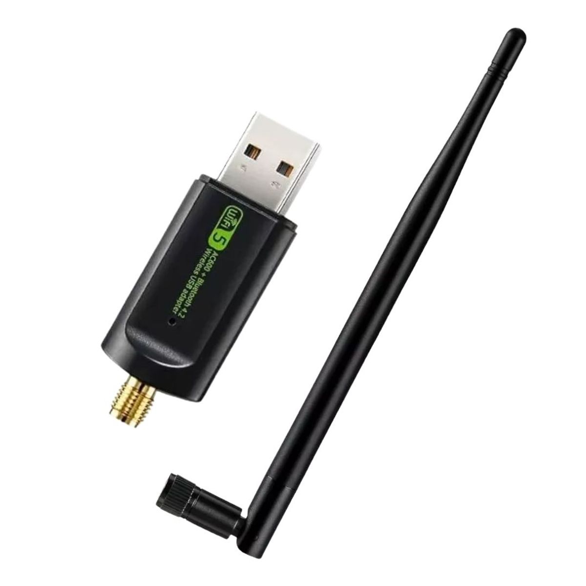SEISA - Adaptador USB SEISA 4515AC WiFi Doble Banda 600Mbps y Bluetooth 4.2