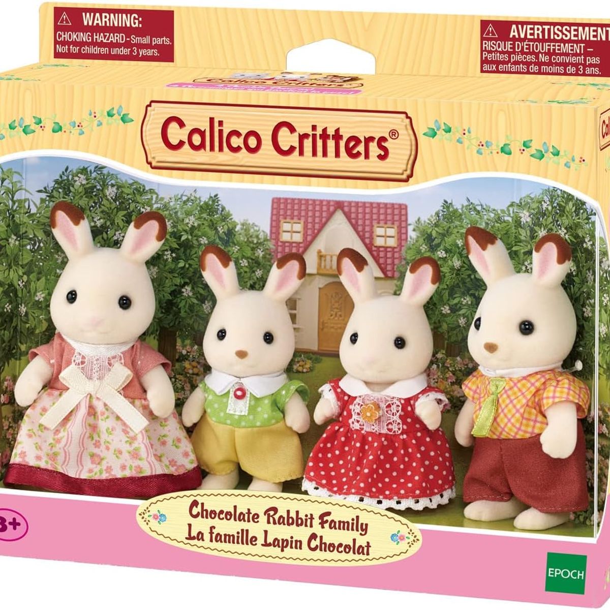 SYLVANIAN FAMILIES - Juguete Sylvanian Ternurin Familia Conejo Chocolate Original