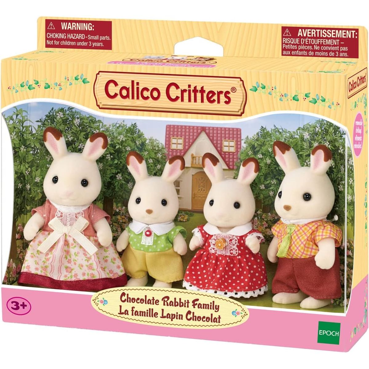 SYLVANIAN FAMILIES - Juguete Sylvanian Ternurin Familia Conejo Chocolate Original