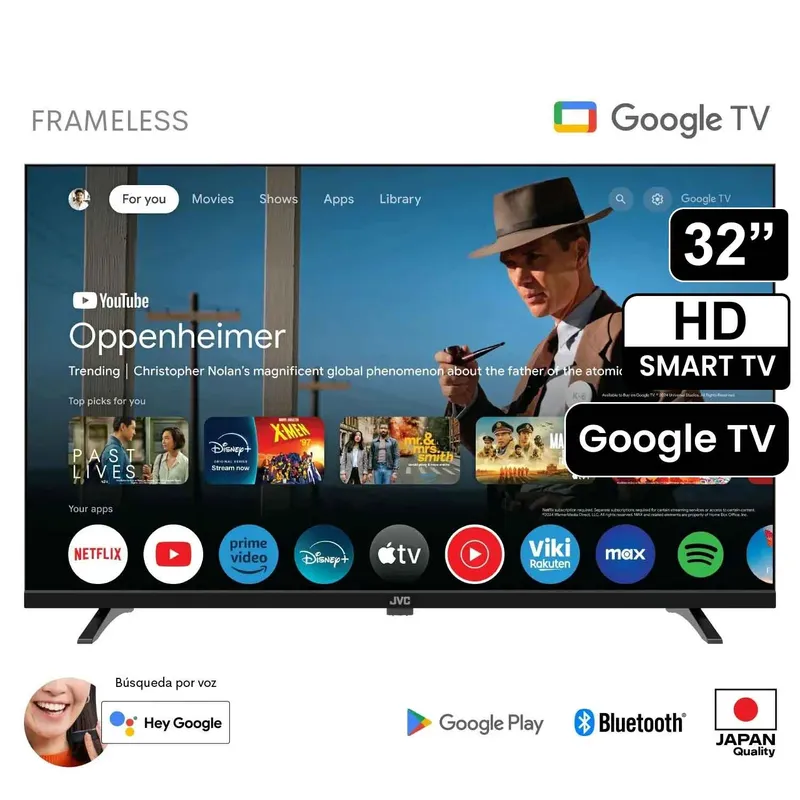JVC - Televisor JVC LED 32 HD Google TV Os LT-32KM148