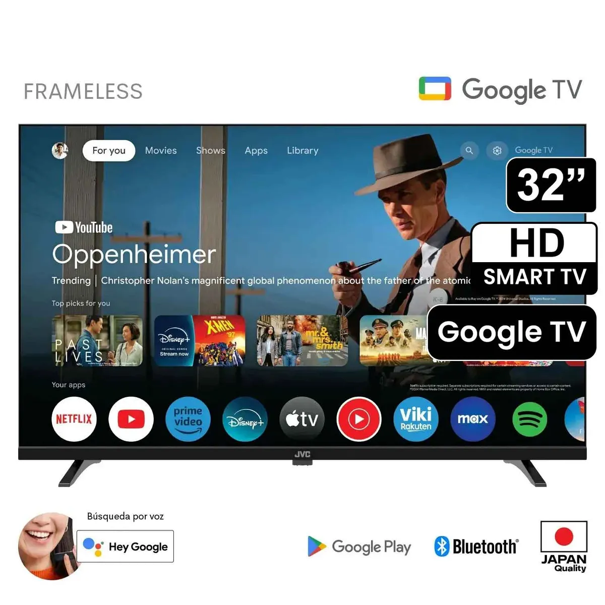 JVC - Televisor JVC LED 32 HD Google TV Os LT-32KM148